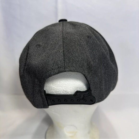 Fox Moto Dark Gray Baseball Hat Created To Destroy Black Patch OSFA SnapBack - Picture 5 of 13